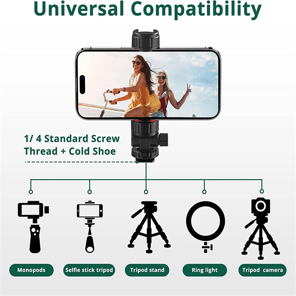 Tiro Vertical Phone Mount Holder Dslr Câmera Monitor Braçadeira de Tripé para Smartphone Vlog Novo St07s - Image 3
