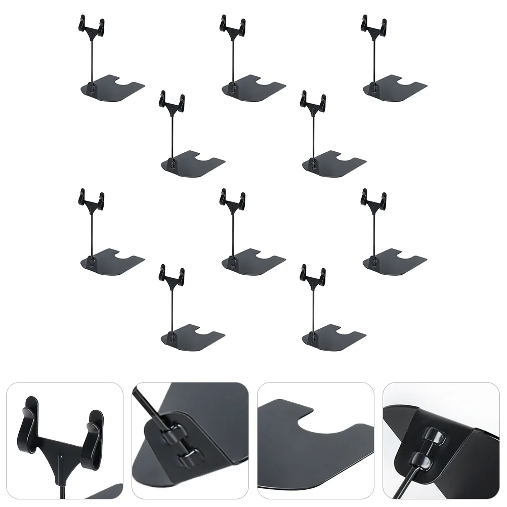 10 Pcs Display Board Food Sign Holder Bracket Supermarket Price Tag Clip Plating Stand 10 pcs display board food sign holder bracket supermarket price tag clip plating stand