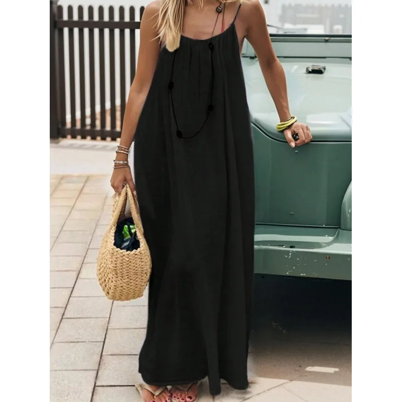 Arrival Women' Strapless Backless Long Loose Home Dress Comfortable...