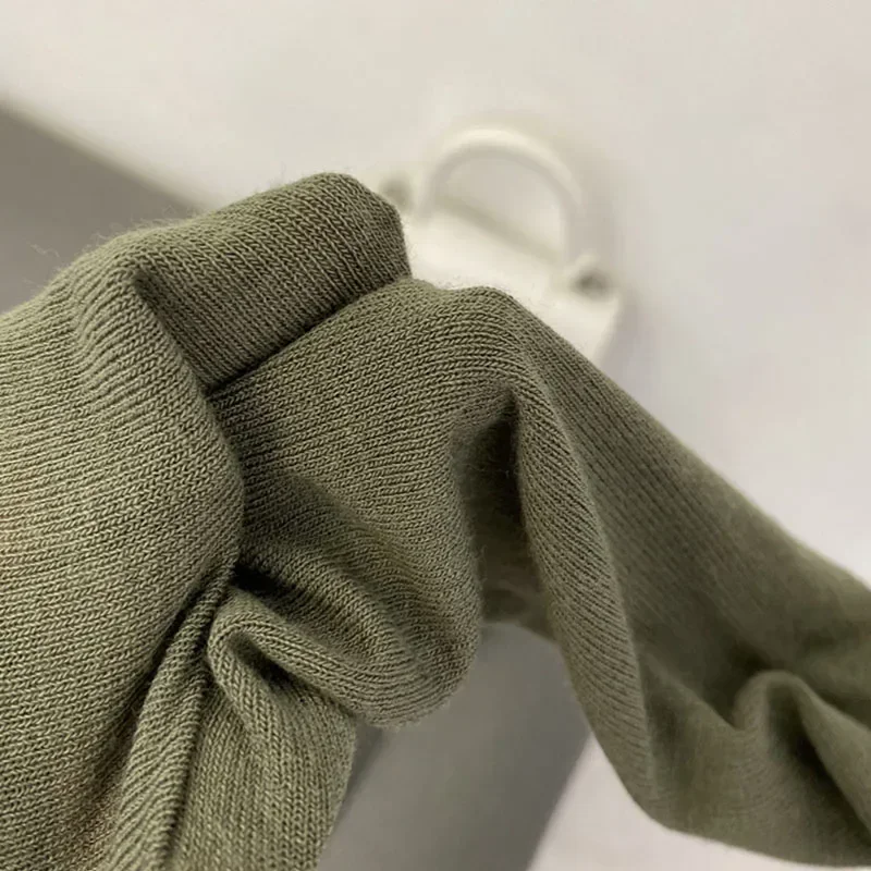 Thin Soft American Long Sleeve T-shirt High Stacked Neck Tight Perspective Bottom Shirt Women's Slim Fit Tops Sexy Streetwear