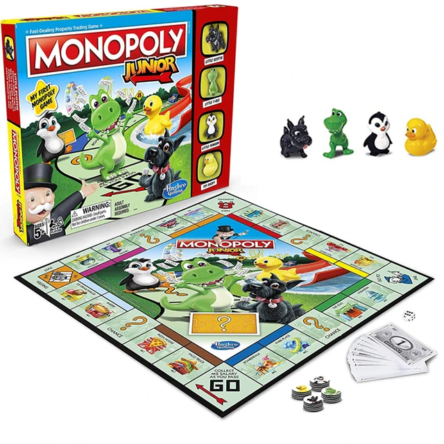 Hasbro Gaming Monopoly Junior: Trucks Edition Board Game, Monopoly Game for  Kids Ages 5+, Kids Board Games for 2-4 Players, Kids Games, Kids Gifts