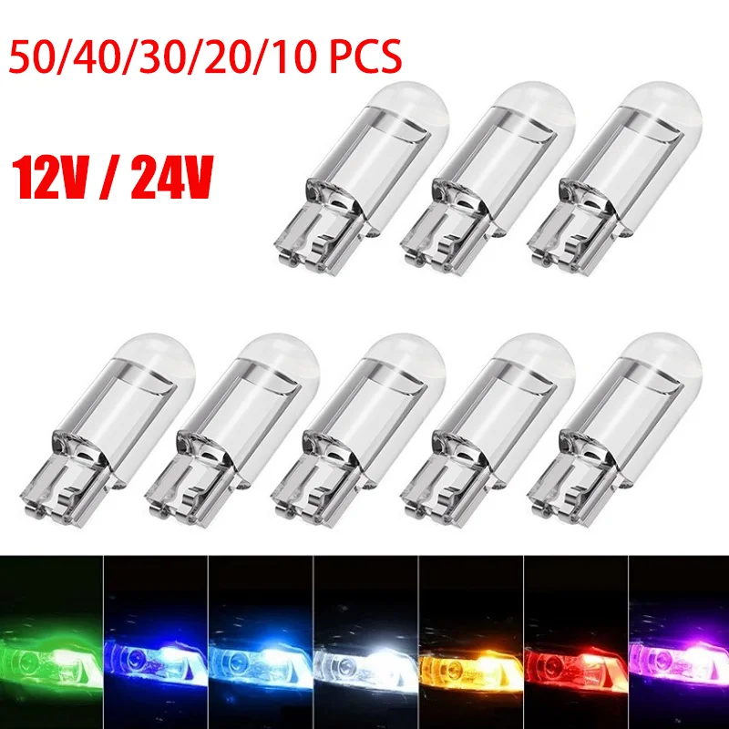 10 Pack LED Bulbs T10 Landscape Light Low Voltage 12v AC/DC Warm White  Flicker-Free, Non-Polarity