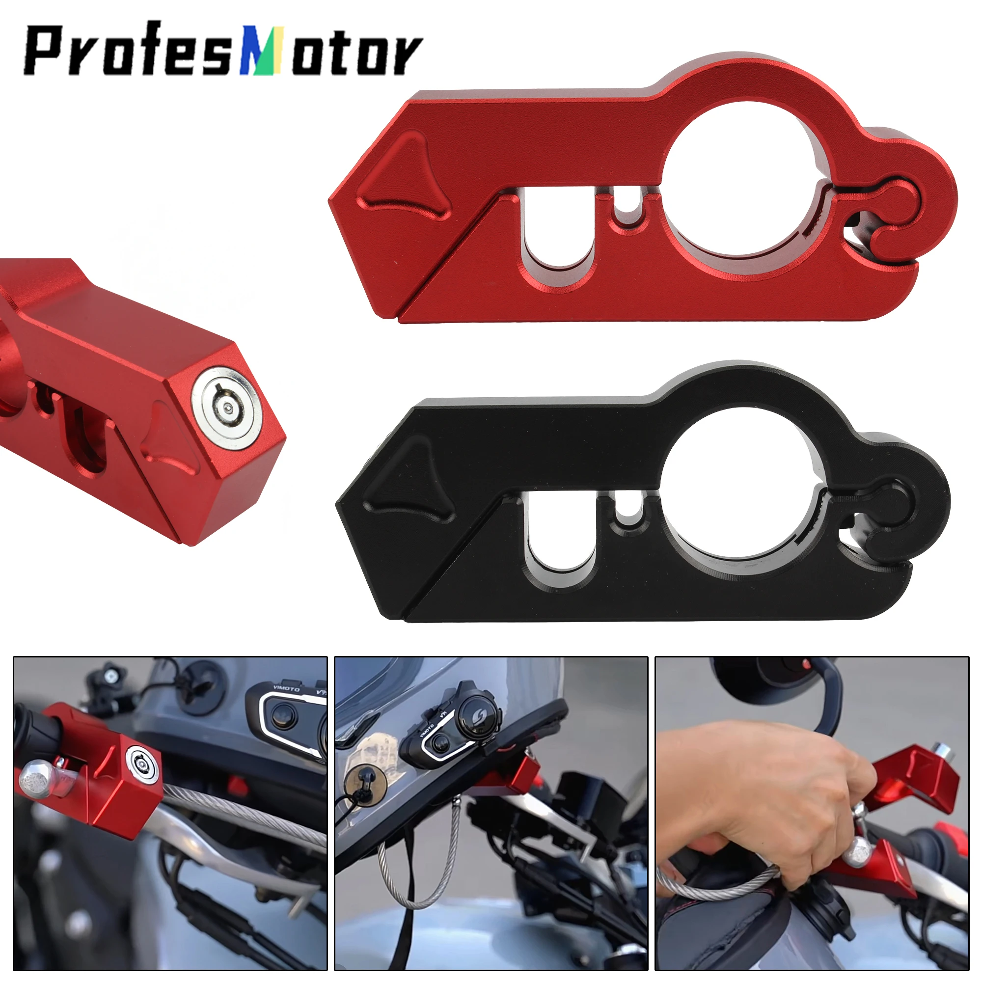 

Замок на руль мотоцикла и скутера с защитой от кражи