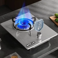 Household gas stove tabletop embedded flameout protection energy-saving fierce fire stove 1
