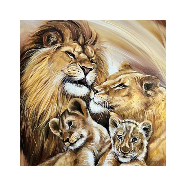 Lion Family Art