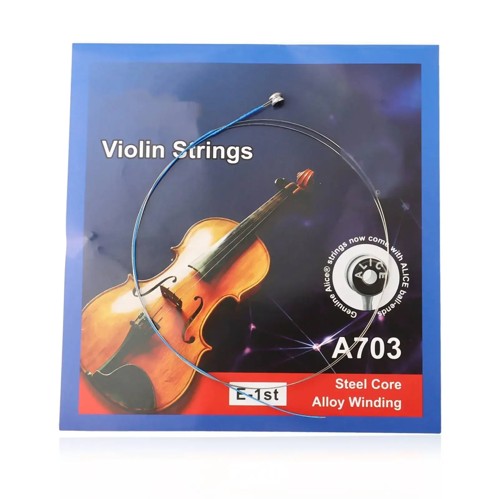 Soft and Vibrant Tone Full Size Violin Replacement Single String Steel Alloy for Beginner and Music Lovers