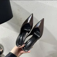 Sandales à talons hauts pour femmes, chaussures élégantes à bout pointu, escarpins sexy et tendance, nouvelle collection 2025, marque de luxe, chaussures habillées pour femmes 2