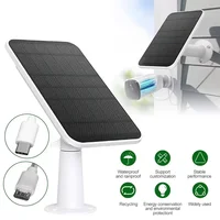 Panneau solaire 20W 5V pour Eufy Eufycam 3/3C/2C/2Pro panneaux de charge solaires muraux système de cellules solaires étanche avec câble de 10,8 pieds 1