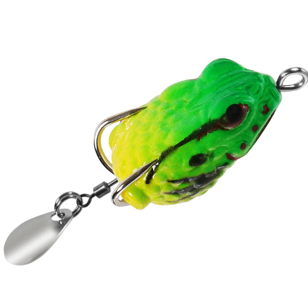 20-Pack Rubber Frog Fishing Lures – Topwater Bait, 6cm/2.3'' – With Retail Box