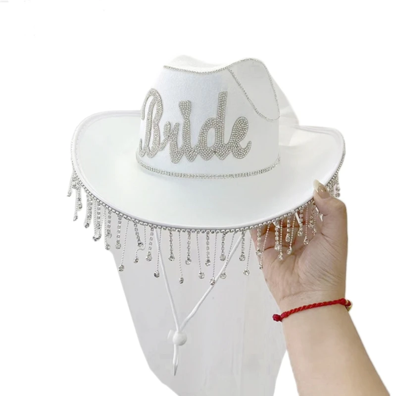 

Bride Cowboy Hat Tassel Cowboy Hat Cowgirl Hat Bachelorette Party Hat