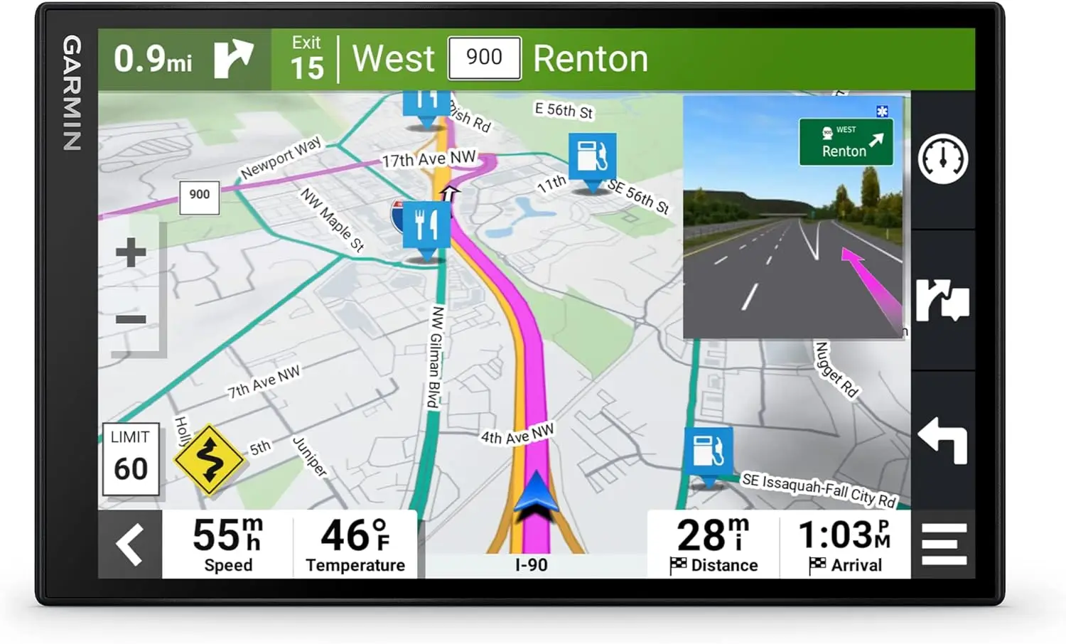 

Garmin DriveSmart 86, 8-дюймовый автомобильный GPS-навигатор с яркими, четкими картами высокого разрешения и голосовым помощником Garmin