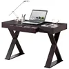 Trendy Writing Desk with Drawer, Espresso 1