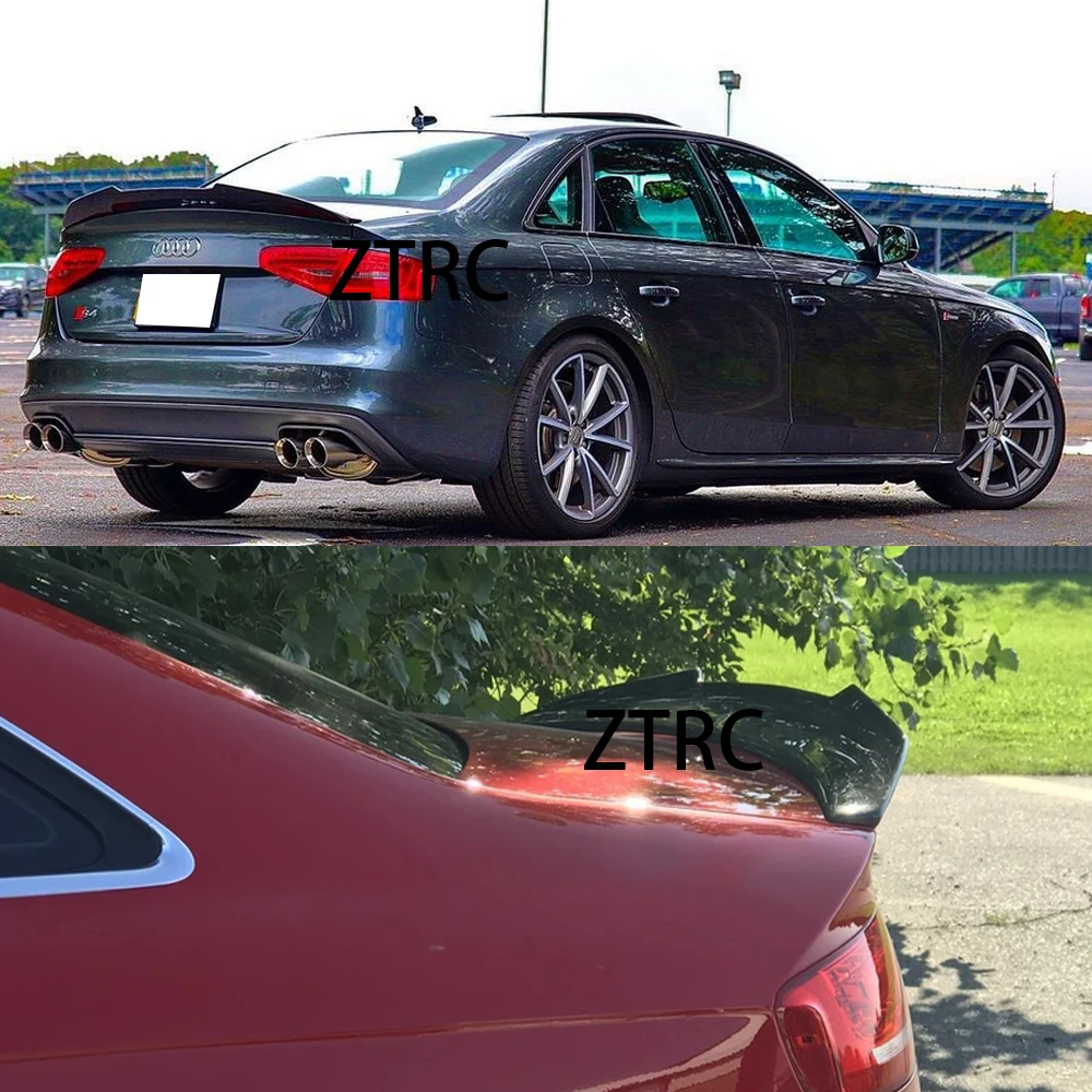 Psmスタイルのカーボンファイバー製リアトランクスポイラー アウディa4 
