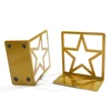 1Pair Five-pointed Star Hollow Bookstands Metal Star Bookends Book Support Office Decoration Book Rests Document Holder Gifts 4