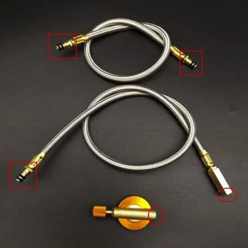 Camping Outdoor Stove Replacement Extend Tube Adapter Extended Gas Hose Extension Accessories Camp Cooking Supplies