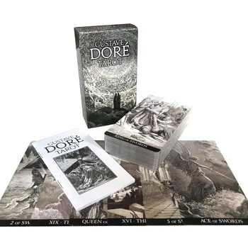 구스타브 도어 타로 오라클 카드, 엔터테인먼트 운명 예언 점술 가족 파티 타로 카드 데크 브로셔 가이드, 인기 판매