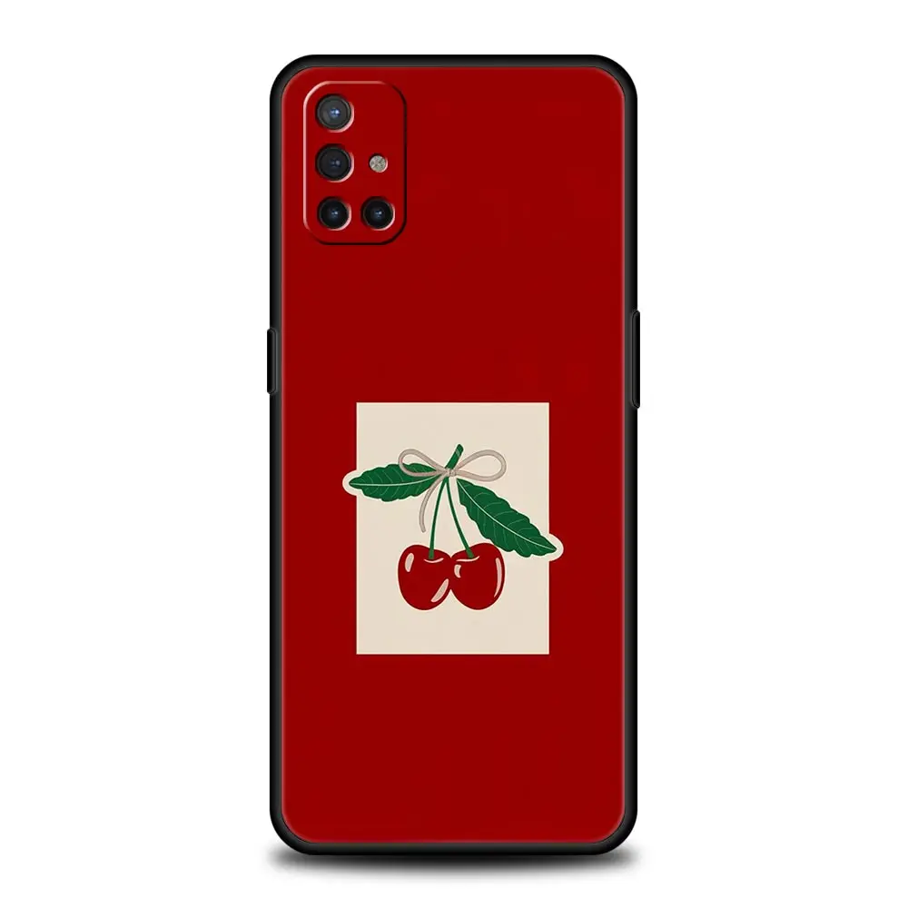 Elegant Red Cherry Soft Phone Case - Durable and Stylish Protective Cover