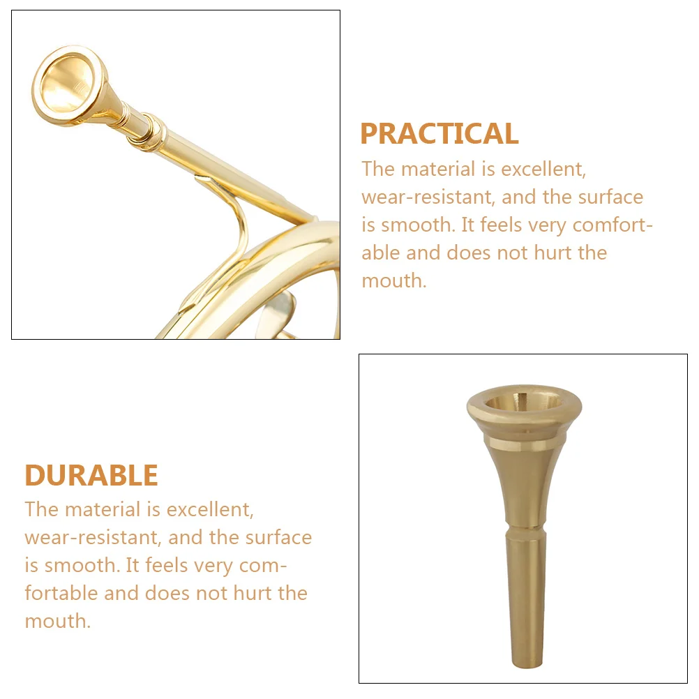 Mouthpiece French Horn Instrument Tool for Beginners Copper Musical Instruments Accessories Accessory