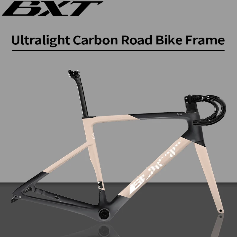 BXT-カーボンファイバーロードバイクフレーム,950g, 950g,bb t47,t700 