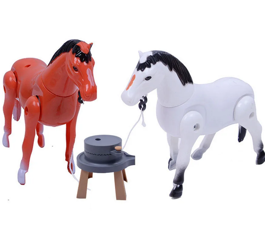 Hot Electronic Rotation Horse Toys The Pony Rotating Around Stone Mill