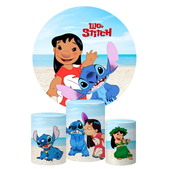 Disney-Fondo de Lilo & Stitch para fiesta, Decoración de cumpleaños para  niños, decoración personalizada, zona