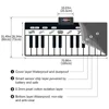 180x72cm Electronic Musical Carpet Black & White Keyboard Kids Playing Piano Mat Baby Play Mat Rug Early Educational Toys Gift 2