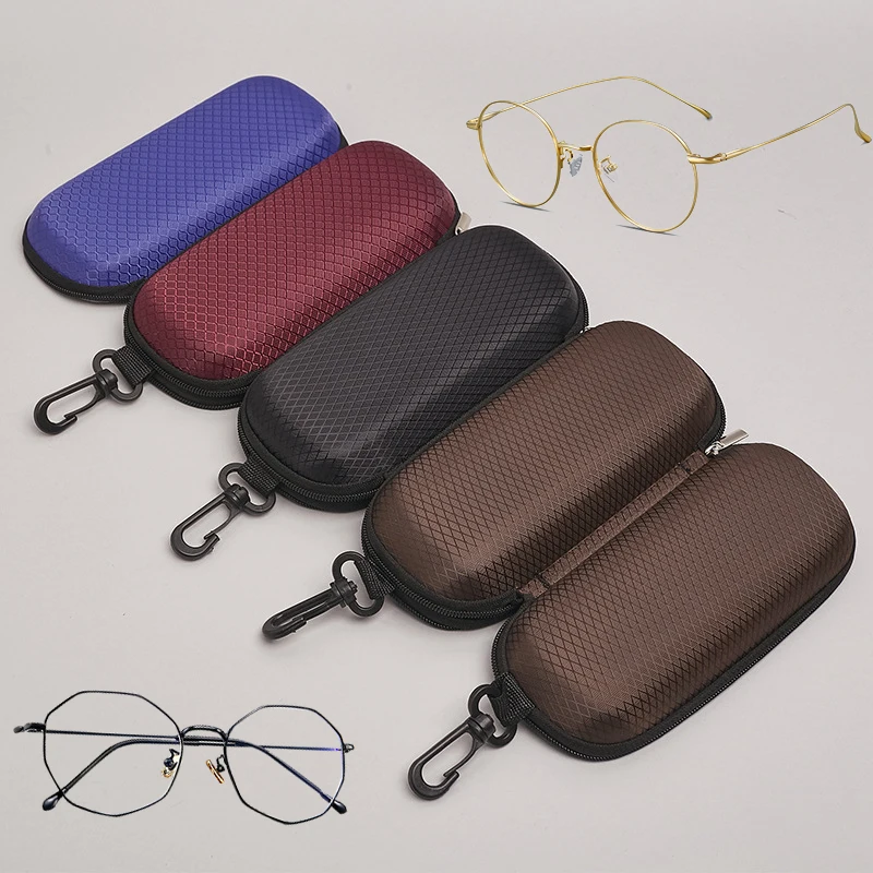 Eyewear Cases Cover Sunglasses Case for Women Glasses Box with Lanyard  Zipper Eyeglass Cases for Men (Black) at  Men's Clothing store