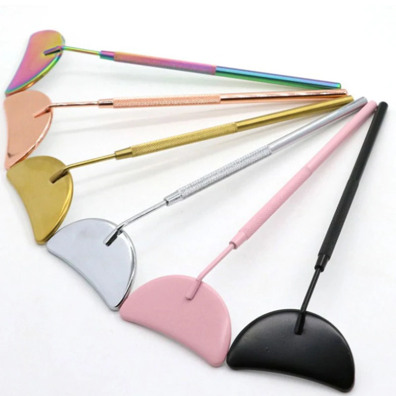 

1Pcs Multifunction Eyelash Mirror Magnifying Long Handle Lash Checking False Eyelash Stainless Steel Grafting Eyelash Supplies