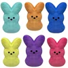 3pcs 3 colors/lot mini Easter Bunny Plush Toy Hand Figure Ornament Doll Doll Birthday Gift Short Plush PP Cotton easter gift 1