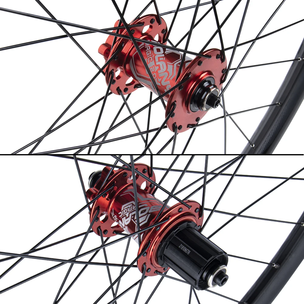 Bolany Mountain Bike Wheel Set Quasi-Vacuum 4 Peilin Disc Brake Cassette Self-made Aluminum Alloy Rim Bicycle Accessories