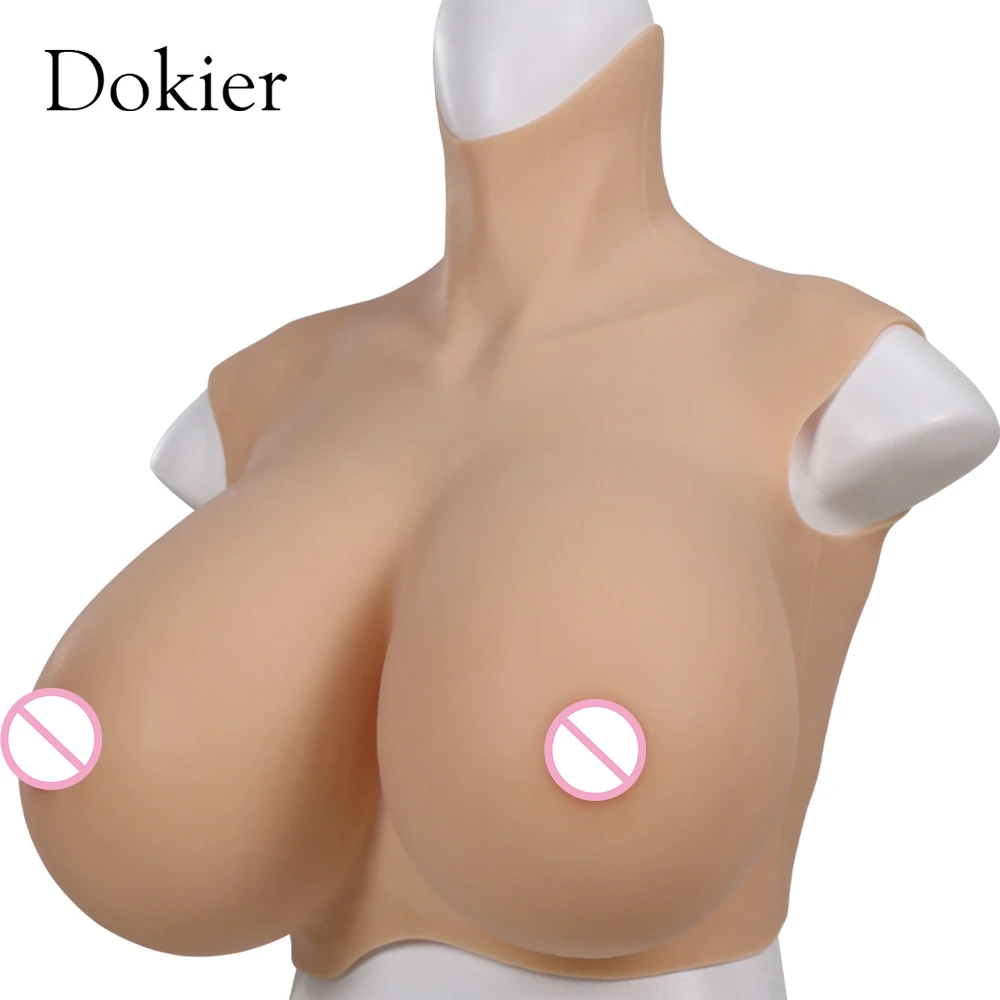 Dokier Realistic Silicone Crossdressing Huge Fake Breast Forms Boobs for Crossdressers Drag Queen Shemale Crossdress Prothesis fake breast forms