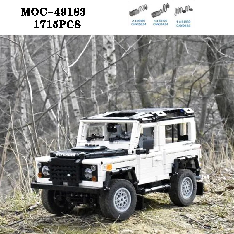 

Classic MOC-49183 Building Block Off road Jeep High difficulty Assembly Building Block Adult and Children Education Toy Gift