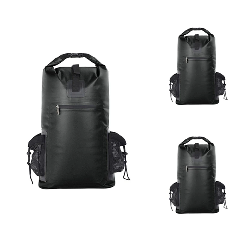 

Waterproof Dry Bag Backpack - Thick Durable Water Bag For Kayaking Camping Boating Beach And Outdoor Water Sports B