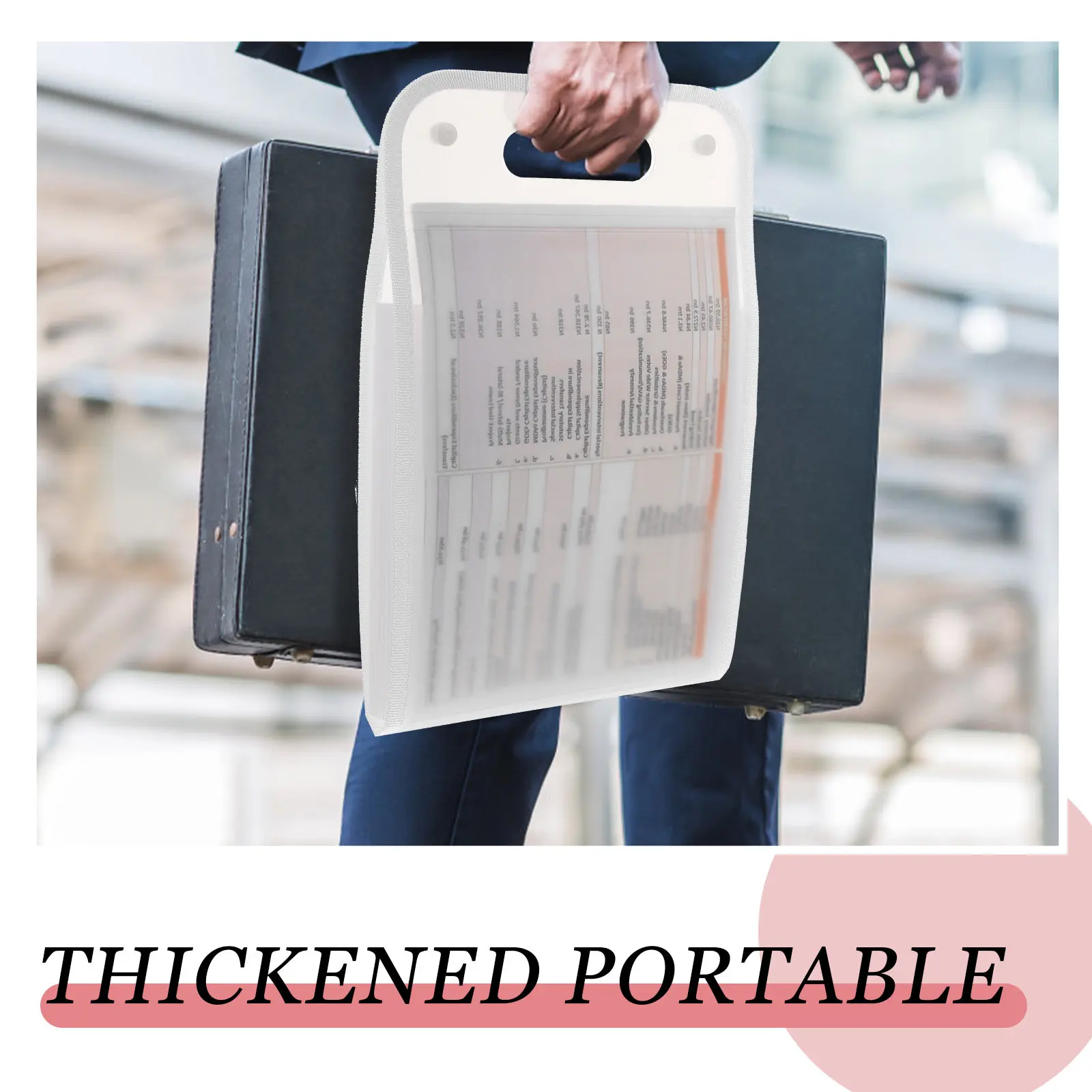 A4 문서, 영수증, 청구서, 현금, 수표, 종이류를 위한 스탠딩 데스크탑 파일 폴더 확장형 아코디언 정리함