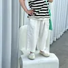 Baby Boy Girl Pant Cotton and Linen Cropped Trousers Child Trousers Long Kid Summer Pant Baby Infant Clothes 2