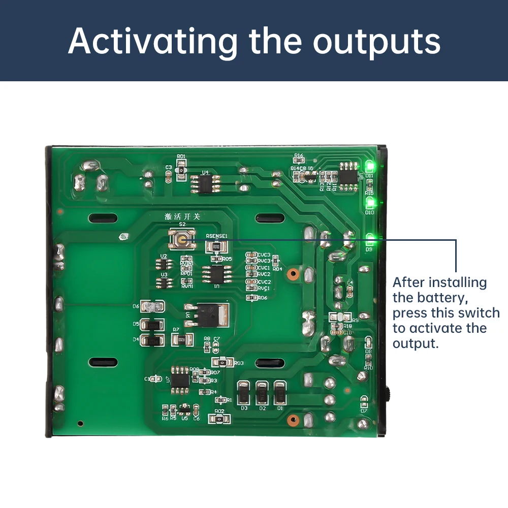 5V 9V 12V UPS DIY Box 3*18650 Lithium Battery Welding Free Surveillance Camera Router Emergency Power Supply DIY Loose Part