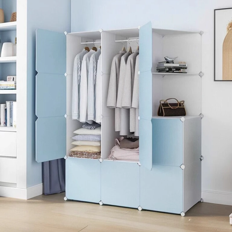 Wardrobe Baby Closet Toddler Organizer Cupboard Mirror Baby Closet Girl Clothes Kids Cabinet Portable Children's Toys Wardrobe
