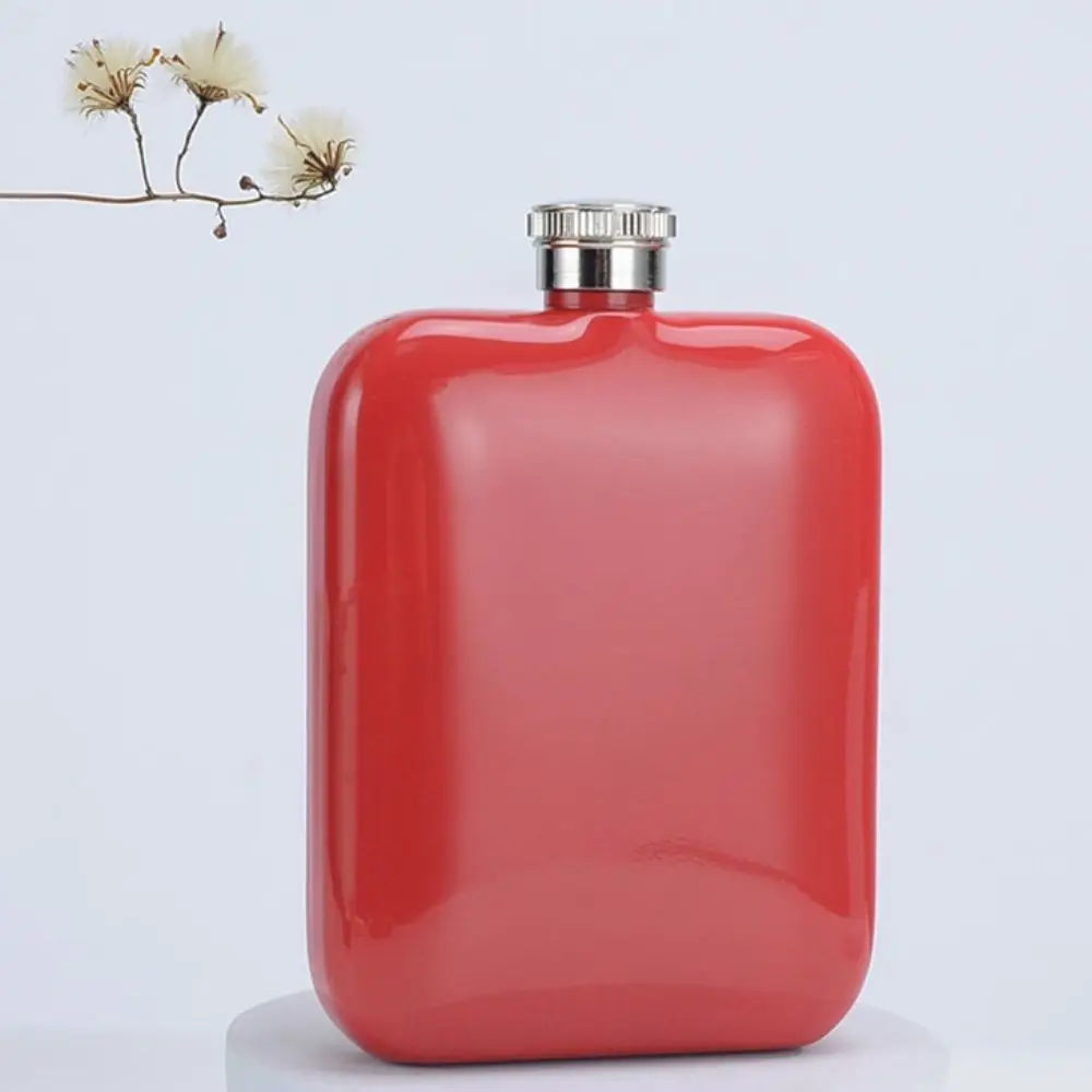 304 스테인리스 스틸 6온스 와인 플라스크 직사각형 깨지지 않는 포켓 힙 플라스크 깔때기 포함 내충격 위스키 병 여행용