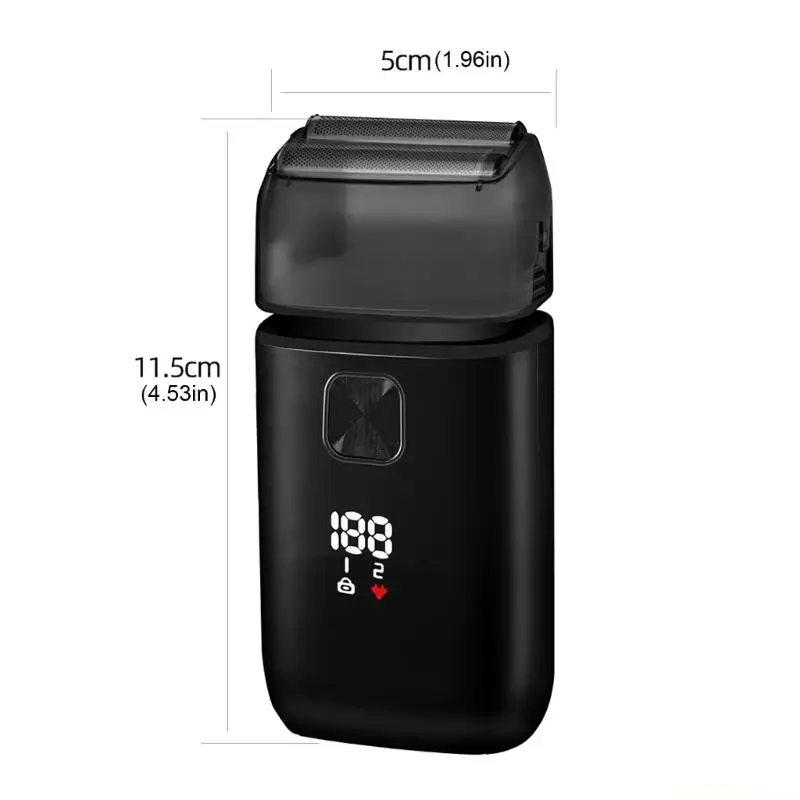 D0AB 남성용 방수 소형 트리밍 도구가 포함된 실용적인 헤어 트리머 수염 면도기