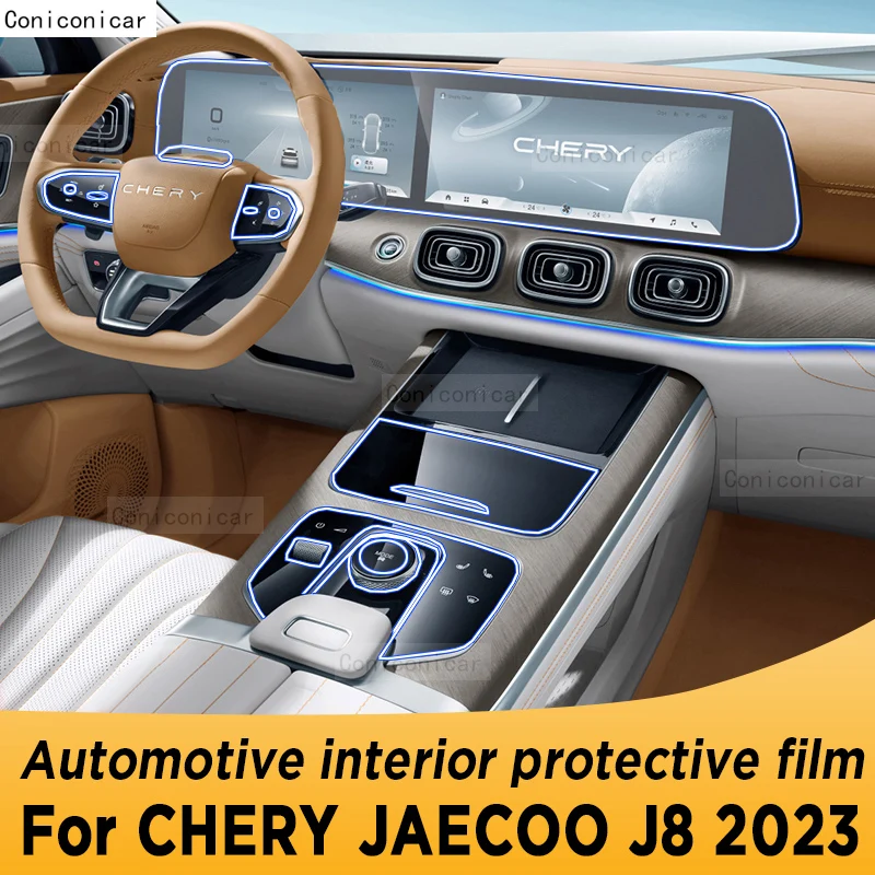 

For Chery Jaecoo J8 TIGGO 9 2023 Gearbox Panel Navigation Screen Automotive Interior Protective Film Anti-Scratch Accessories