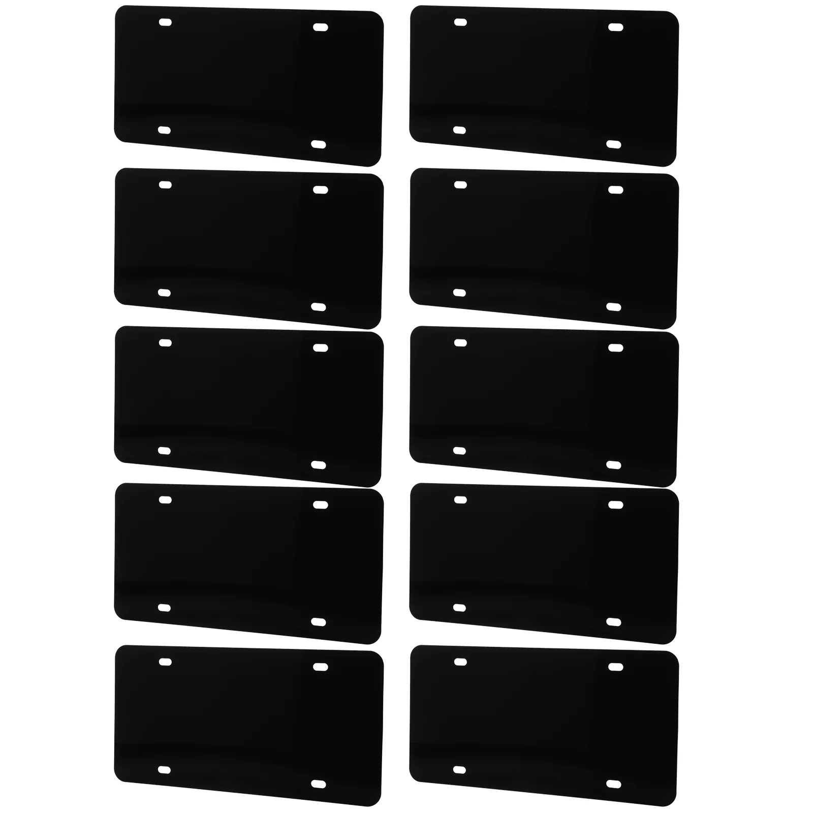 

10 Pcs DIY US Standard UV Blank License Plate Heat Transfer Aluminum Sublimation Plates for Cars Metal Blanks