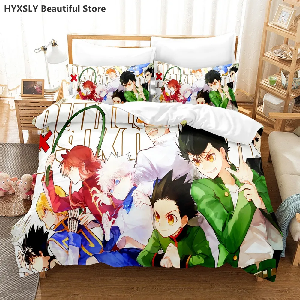 

Hunter X Hunter 3D Bedding Set Japanese Anime Twin Queen King Quilt Cover Pillowcases Polyester For Kids Duvet Cover Sets