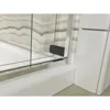 Shower Door, 74.00 x 3.06 x 59.63 inches, Crystal Clear with Matte Nickel frame 6