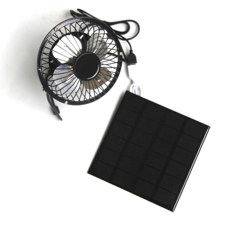 Ventilador de Exaustão Solar Polegada Mini Ventilador Painel Solar Alimentado Ventilador Extrator ar para Cachorro Casa Frango rv Estufa Ventilador 10w 6v - Image 4