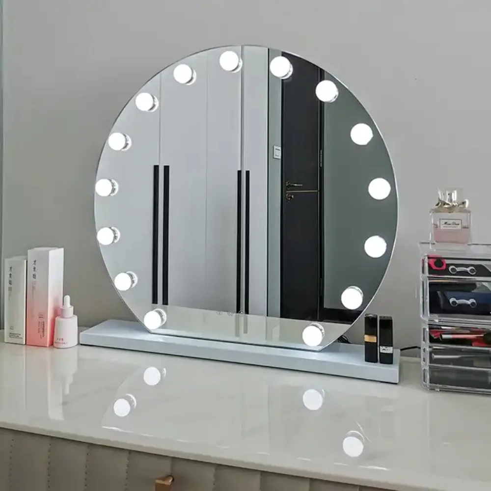 Desktop Makeup Hollywood Mirror 4610 Bulbs Hollywood LED Light Vanity