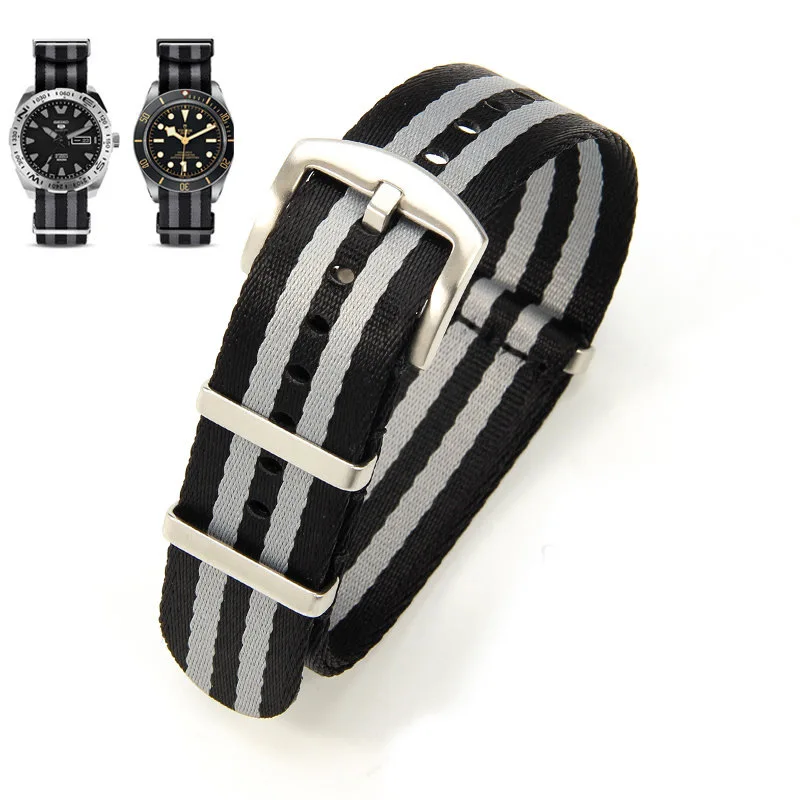 Durable Army Sports Nylon Watch Band - Universal 20mm & 22mm Strap