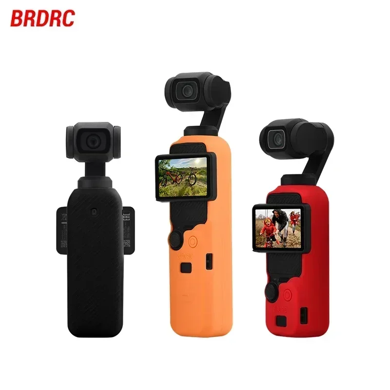 

BRDRC Silicone Case for DJI Osmo Pocket 3,Soft Rubber Anti-Scratch Waterproof Protective Cover Handheld Gimbal Camera Accessory