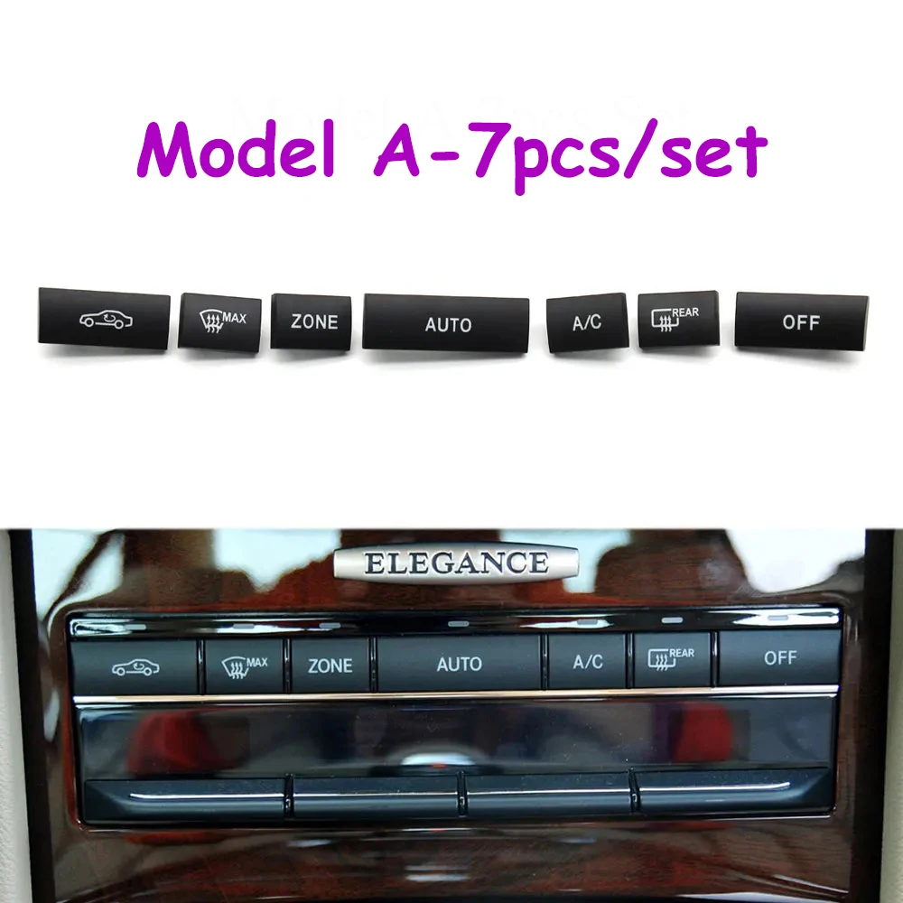 W212 W207 כיסוי מתג כפתור מזגן חימום AC לוח מחוון שליטת טמפרטורת מזגן כיסויים עבור BENZ E Class