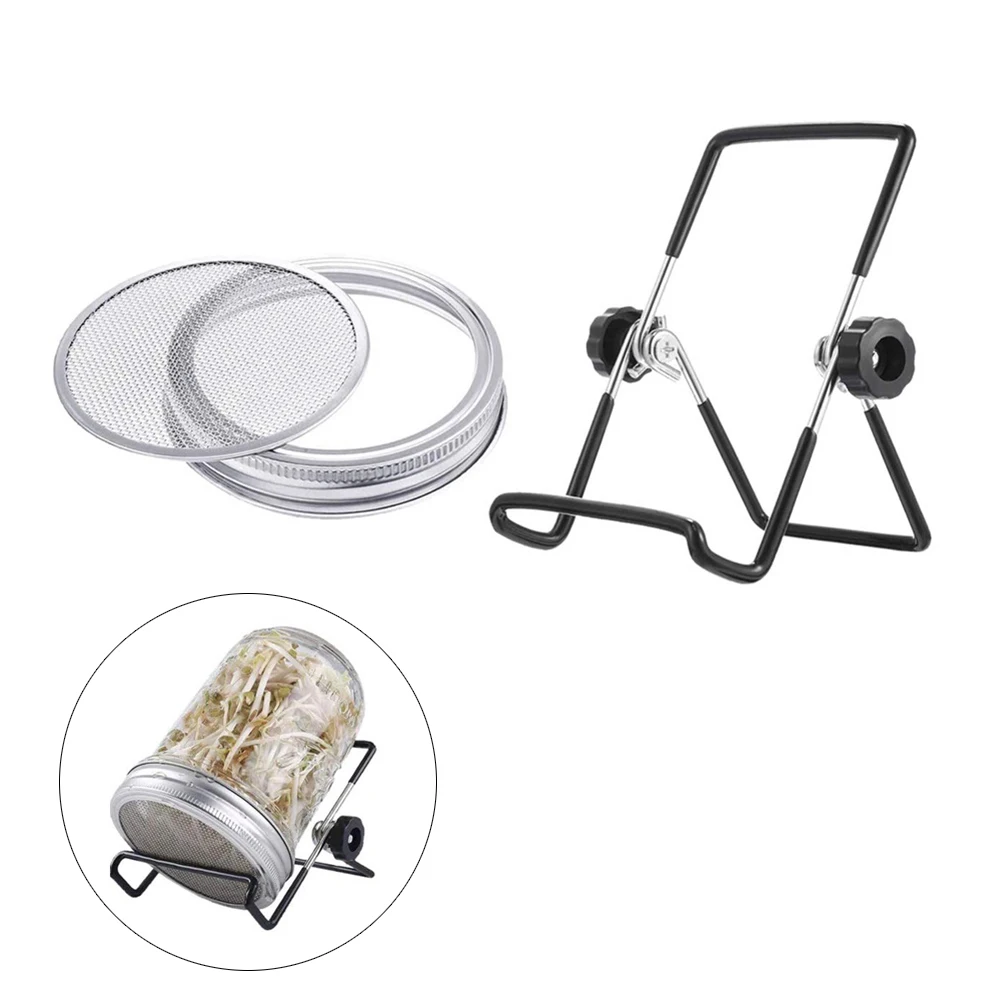 Stainless Steel Seed Sprouting Lids for Wide Mouth Jars