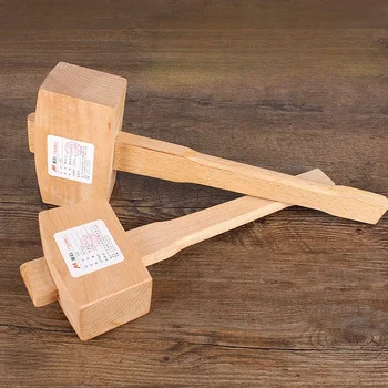 Martello in legno massello martelli da carpentiere professionali strumento manuale da campeggio multifunzione utensili manuali per falegnameria multiuso